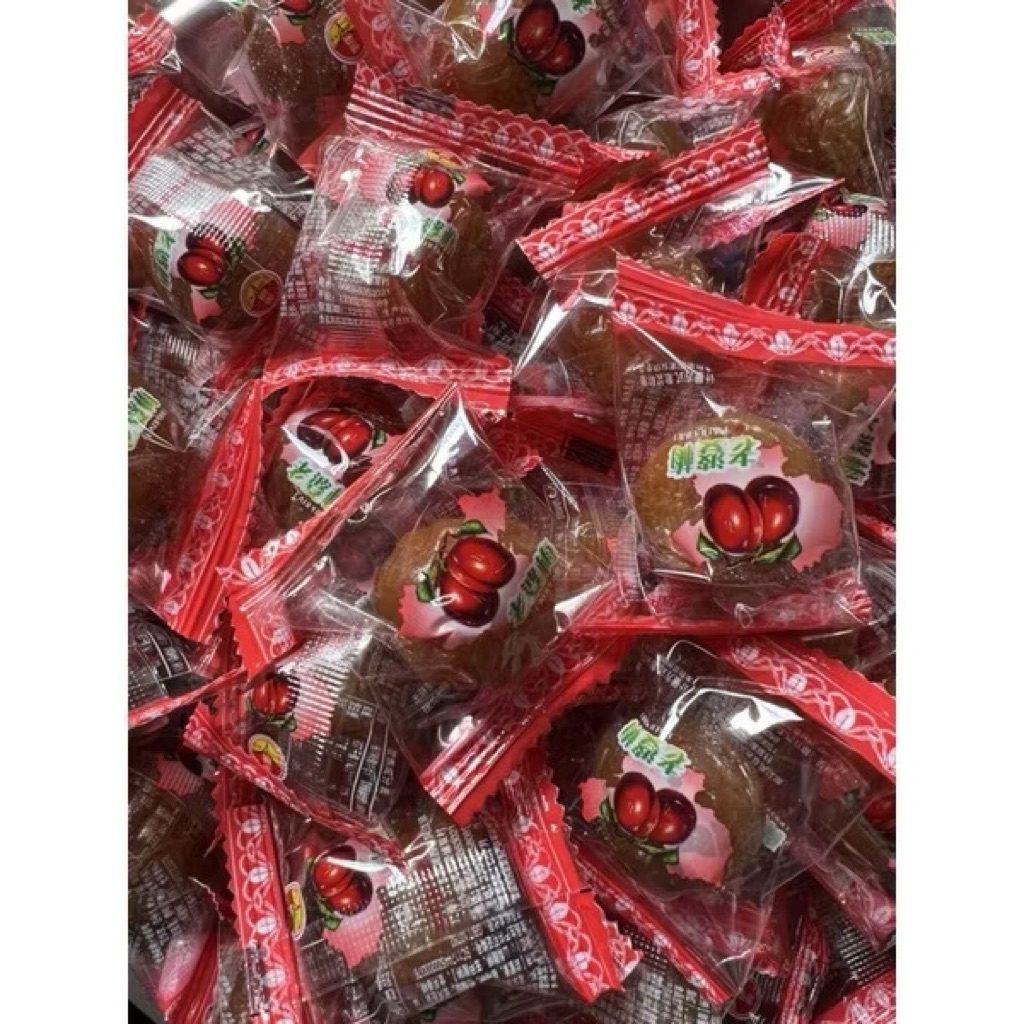 บ๊วย ห่อแดง 2 กิโลกรัม บ๊วยเม็ด สามรส กินเล่น老婆梅