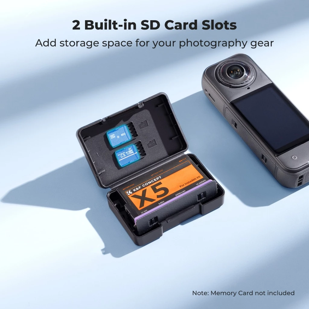 K&F Insta360 X5 Battery Charger แบตเตอรี่ 2700mAh เคสชาร์จไว PD 20W Fast Charge (ประกันศูนย์) thumbnail 10