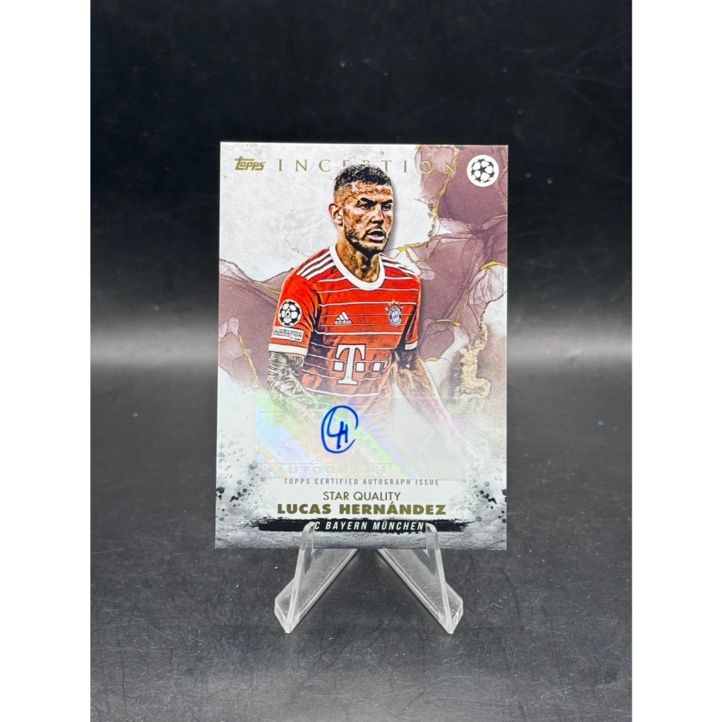 Lucas Hernández 2023 Topps Inception "Star Quality" Autograph - Authentic Signed Card