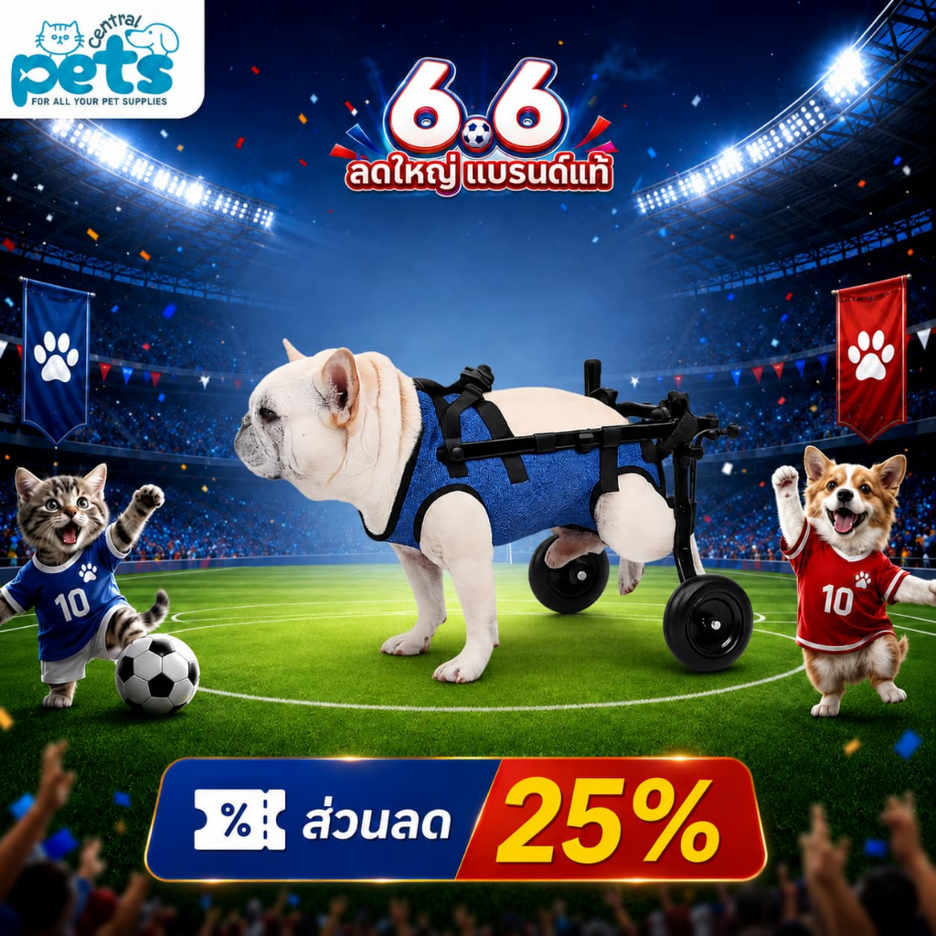 【ลดเหลือ 899】PET CENTRAL วีลแชร์สุนัข ปรับได้ อุปกรณ์ช่วยเดิน ฟื้นฟูสัตว์เลี้ยง Pet Wheelchair
