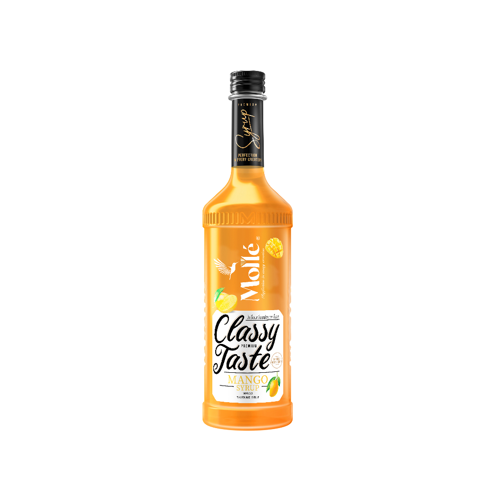 โมลเล่ ไซรัปกลิ่น มะม่วง Molle Mango Syrup 710ml - รสชาติกลมกล่อมของมะม่วงสุกคัดพิเศษ หอมหวานละมุนมีมิติ