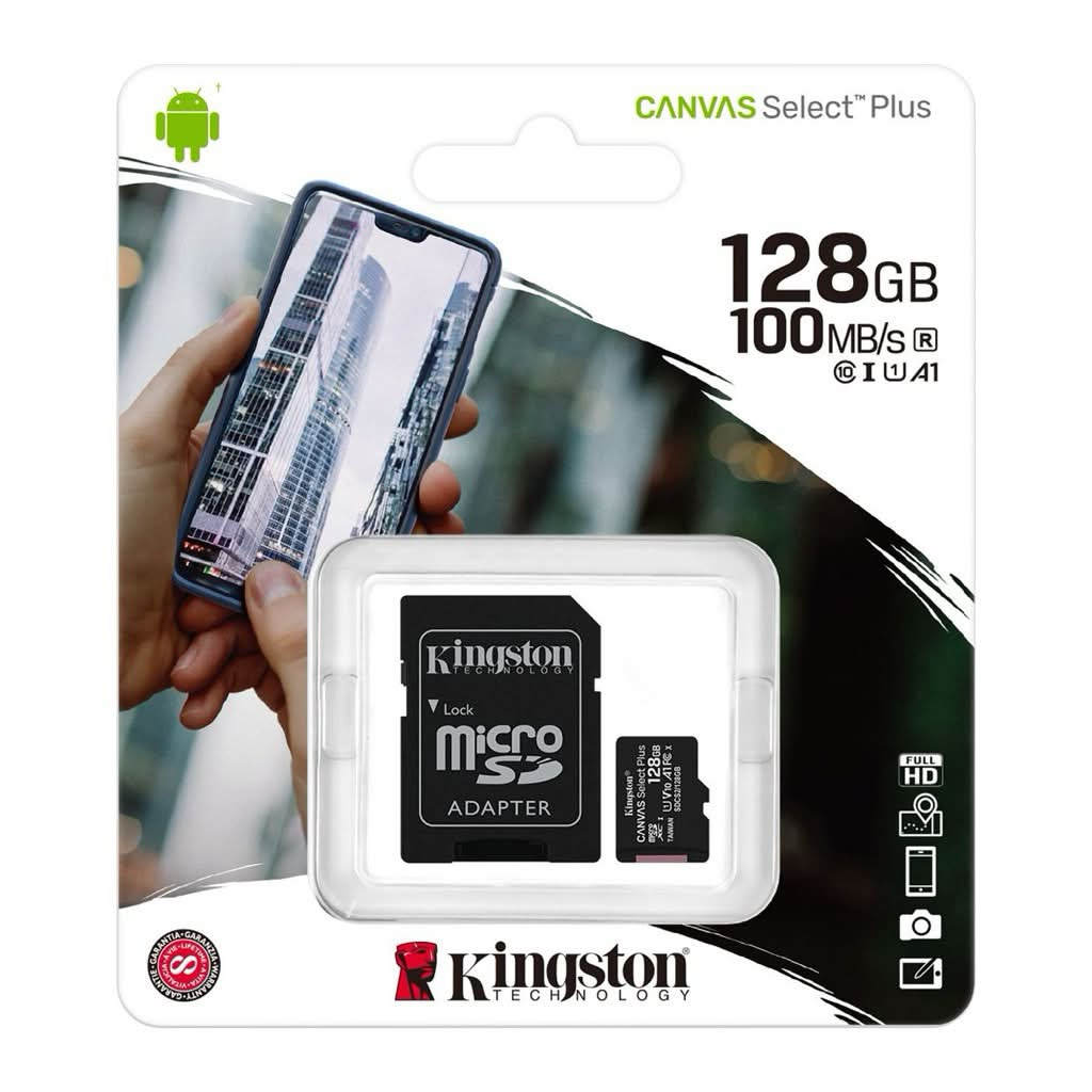 KINGSTON ไมโครเอสดีการ์ด รุ่น SDCS2/128GB 128 GB ของแท้