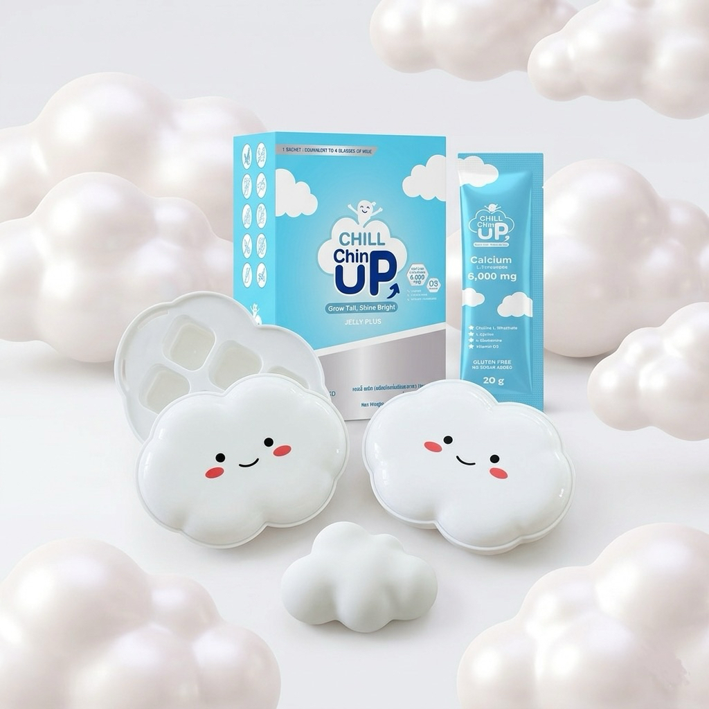 [FREE] ที่ใส่น้ำแข็งก้อนเมฆน้อย Chill Chin UP