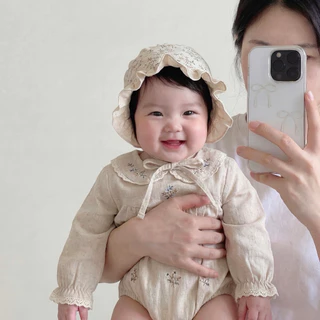 หมวกลูกไม้ หมวกเด็กแรกเกิด ลายน่ารักใส่สบาย ผ้าฝ้ายนุ่ม สไตล์หวานๆ