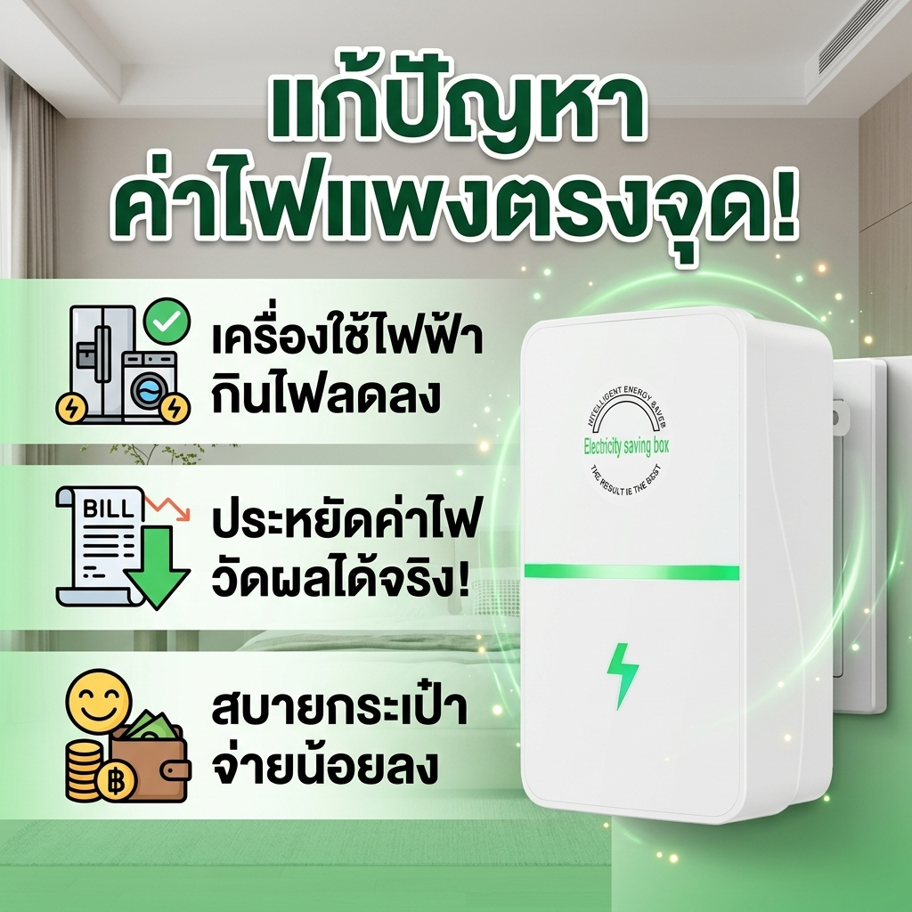 ประหยัดไฟมาก! DX ประหยัดไฟ เครื่องประหยัดไฟฟ้า แค่เสียบก็ใช้ได้ อุปกรณ์ประหยัดพลังงาน