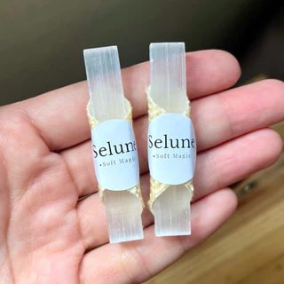 หินเซเลไนต์แท้ 💯% | Selenite Stick | หินล้างพลังงาน เสริมสมาธิ ปรับฮวงจุ้ย | Selune