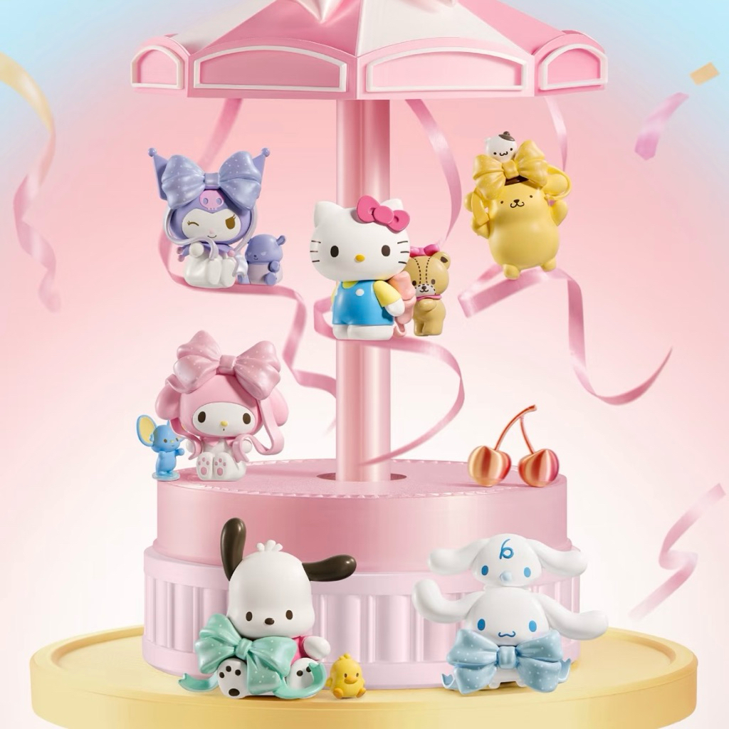 ( พร้อมส่งด่วนในไทย) แบบสุ่มโมเดล : Sanrio Characters Heartfelt Bow Series