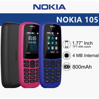 Nokia 105 รุ่น 2 ซิม (Dual SIM) มือถือปุ่มกดสำหรับโทรและรับสายเป็นหลักเหมาะกับผู้สูงอายุ หรือใช้เป็นเครื่องสำรอง