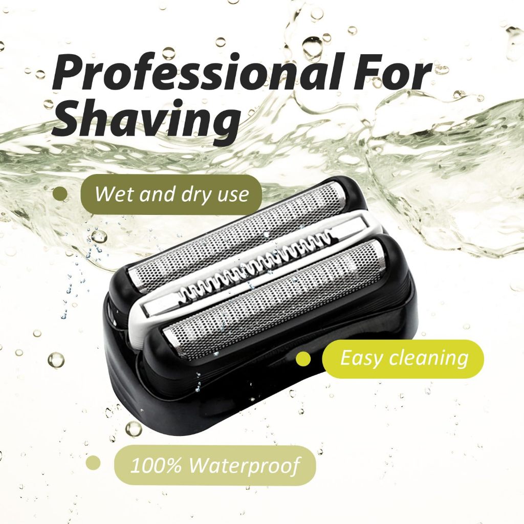 32B Series 3 Replacement Head for Braun ProSkin Electric Shaver Compatible with Braun Foil Shaver 30