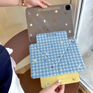 🚚ส่งใน 24 ชม🚚เคส iPad พับแบบ Y Gen10 Air13 Air8 ที่ใส่ปากกา โบว์เชอร์รี่ลูกแมว เคส iPad Gen11 Air7