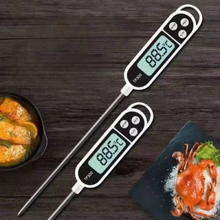TP300 เครื่องวัดอุณหภูมิอาหารแบบจุ่ม ที่วัดอุณหภูมิของเหลว เทอร์โมมิเตอร์ ที่วัดดิจิตอลแบบเสียบ