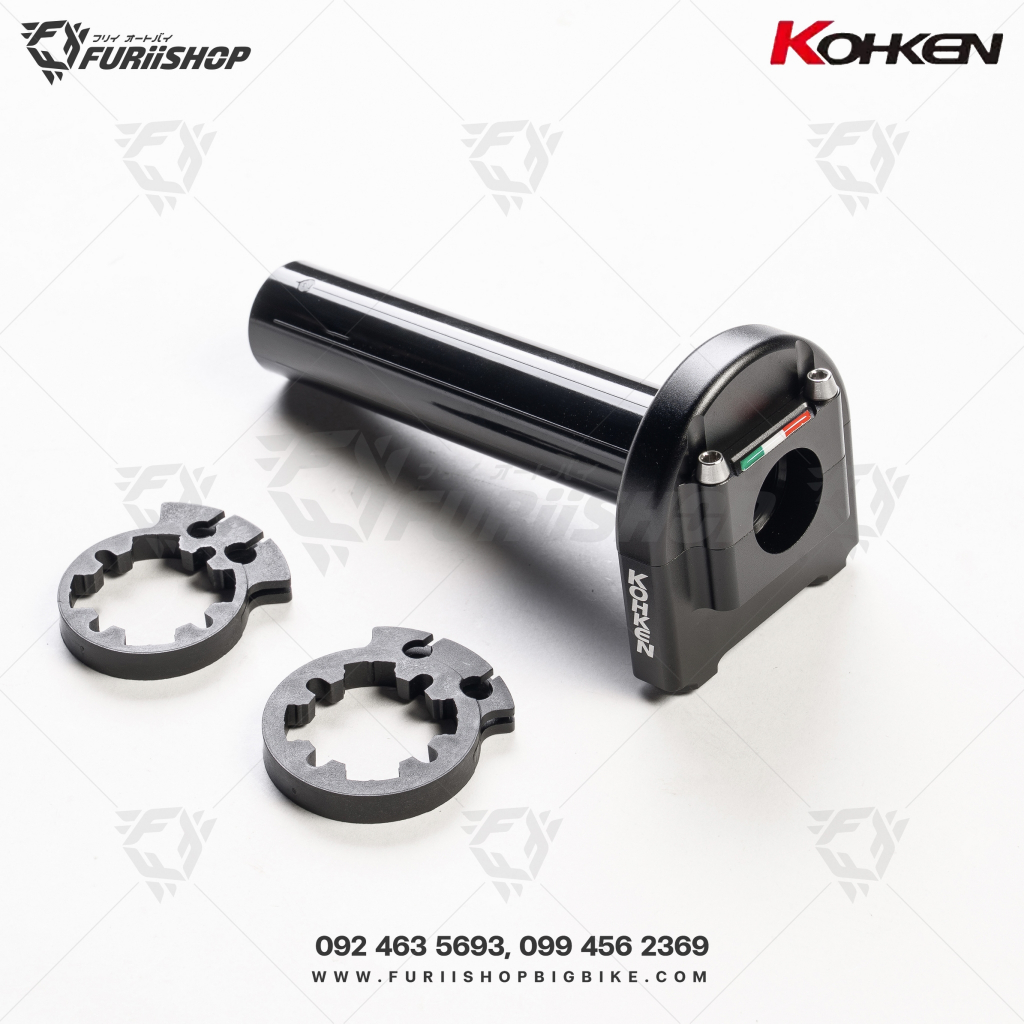 [ Limited!! สายคู่ดำด้าน 150 ชุด ] ประกับคันเร่ง Kohken Japan แบบ 2 สาย + ประกับ + ใส้เร่ง แท้100%