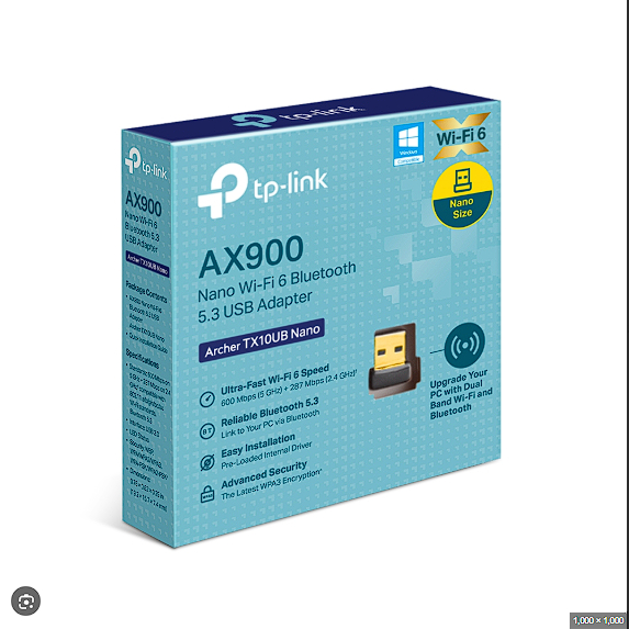 Archer TX10UB Nano ผลิตภัณฑ์ใหม่ AX900 Nano Wi-Fi 6 Bluetooth 5.3 USB Adapter