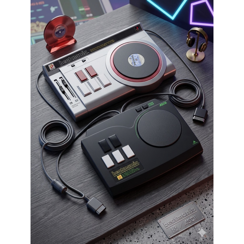 PS1 ASCII beatmania Controller บีท มาเนีย ดีเจ จอย เพลย์ 1 Beat Mania DJ