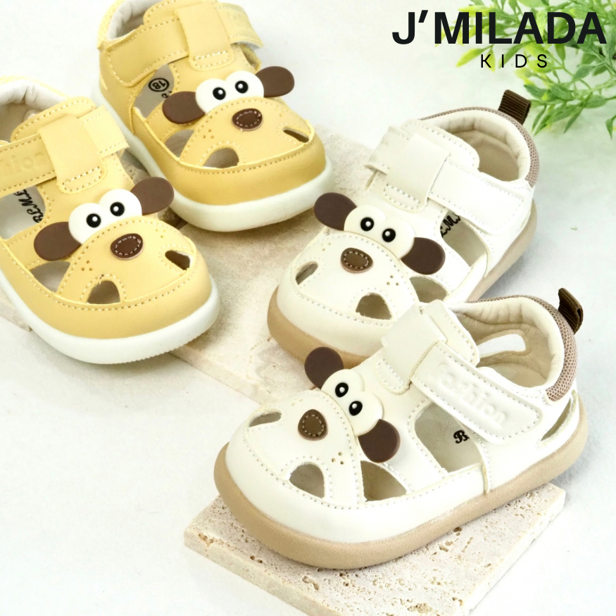 J'Milada Kids รองเท้าหัดเดิน รองเท้าเด็ก หัดเดิน-2 ขวบ พื้นนุ่มมาก เดินง่าย ระบายอากาศดี  (Brad33)