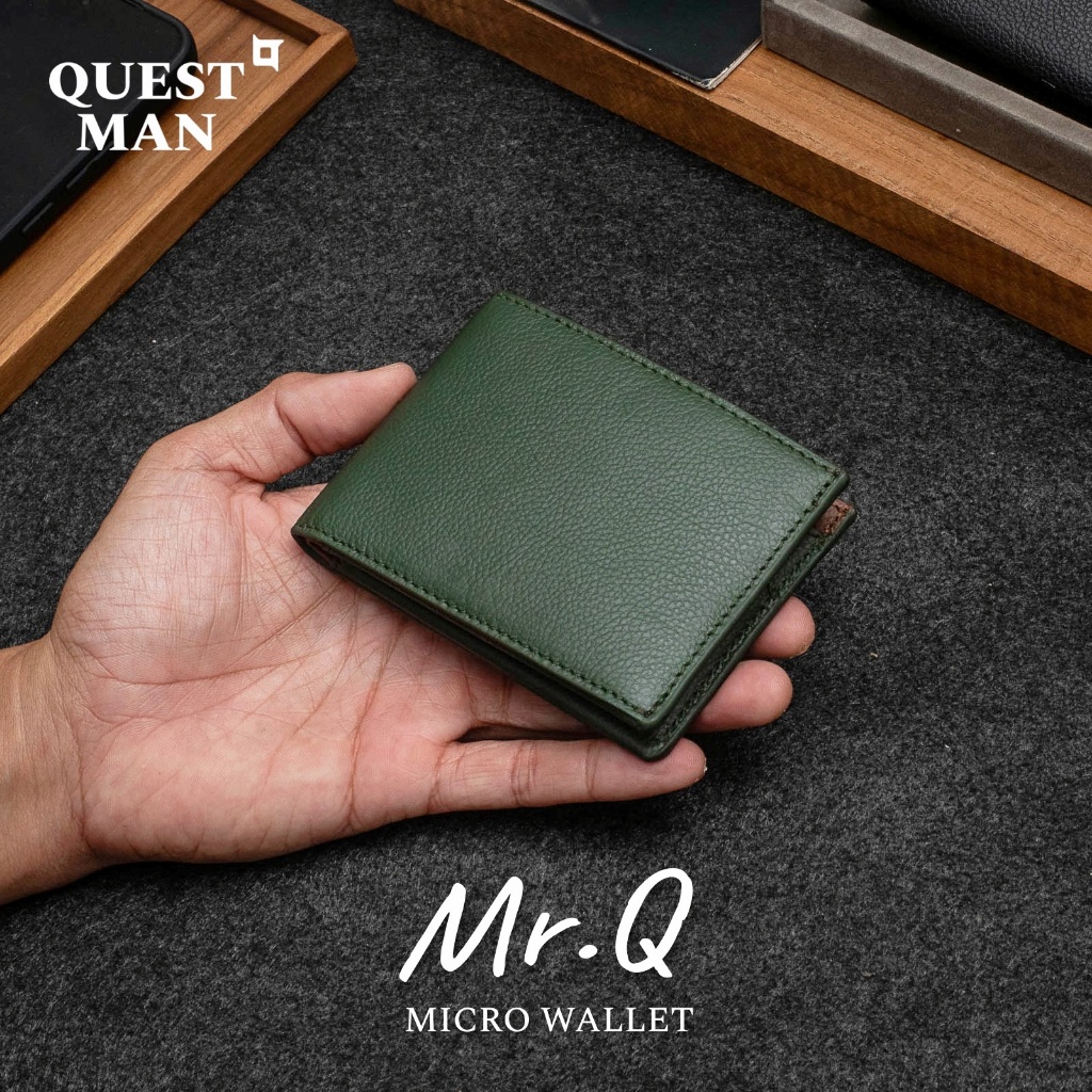 Mr.Q micro wallet กระเป๋าสตางค์ทรง bifold ที่เล็กที่สุด