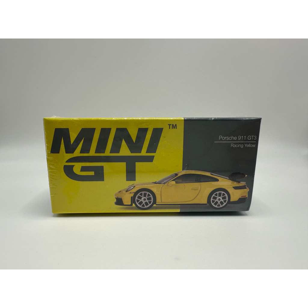 MINI GT  Porsche 911 GT3 Racing Yellow #565 Scale 1:64 ยี่ห้อ Mini GT