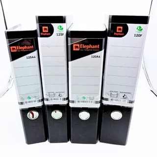 (USP)💢พร้อมส่งยกลัง💢 (ลัง24เล่ม) Elephant แฟ้มห่วง 120F 1205F 120A4 125A4 3นิ้ว 2นิ้ว สีดำ ตราช้าง แฟ้มเก็บเอกสาร แฟ้ม