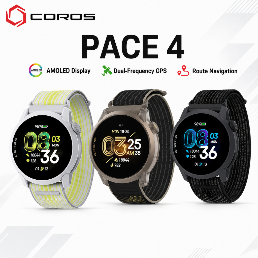 COROS PACE Pro Running Watch AMOLED GPS Sports Watch Dual Frequency GPS USB C Charging