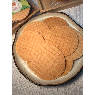 วาฟเฟิลกรอบ แป้งเปล่า โฮมเมด Crispy Waffle | ขนมทานเล่น กินกับกาแฟ ไอศกรีม Snack