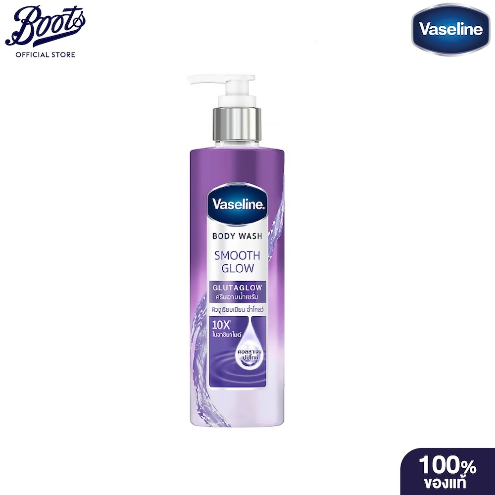 Vaseline Lq Smooth Glow Pump 425Ml วาสลีนครีมอาบน้ำสมูทโกลว์425มล