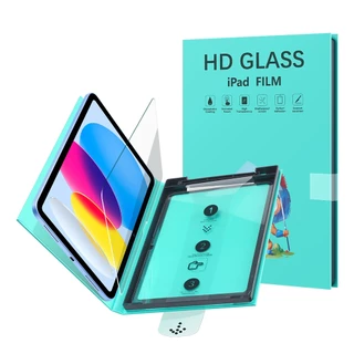 กระจกนิรภัยสำหรับ iPad ไอแพด Gen11 A16 Air6 Air7 11 นิ้ว Air4 5 Gen5 6 7 8 9 Gen10 Pro11 M4 M5 ฟิล์มกันรอยติดตั้งง่ายแบบ