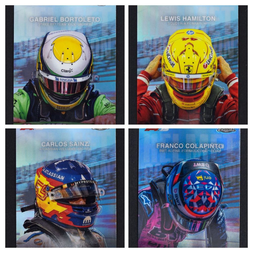 การ์ดฟอร์มูล่าวัน 2025 Topps Chrome Formula 1 F1 Helmet