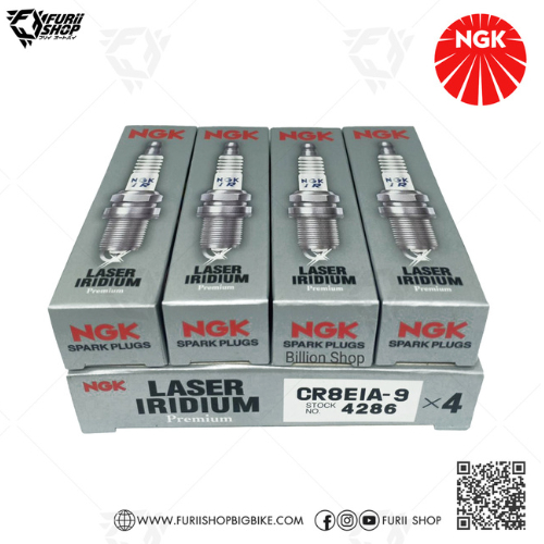 หัวเทียน NGK CR8EIA-9 สำหรับ CB500F I CB500X I CB650F I Ninja 250R