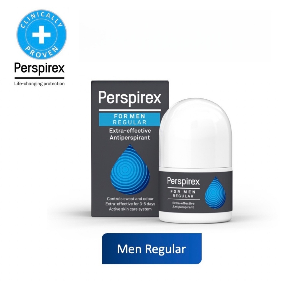 Perspirex โรลออนระงับเหงื่อผู้ชาย มีให้เลือก 5 แบบ สูตรปกติและเข้มข้น 20ml อยู่ได้ 3-5 วัน ลดเหงื่อและกลิ่น