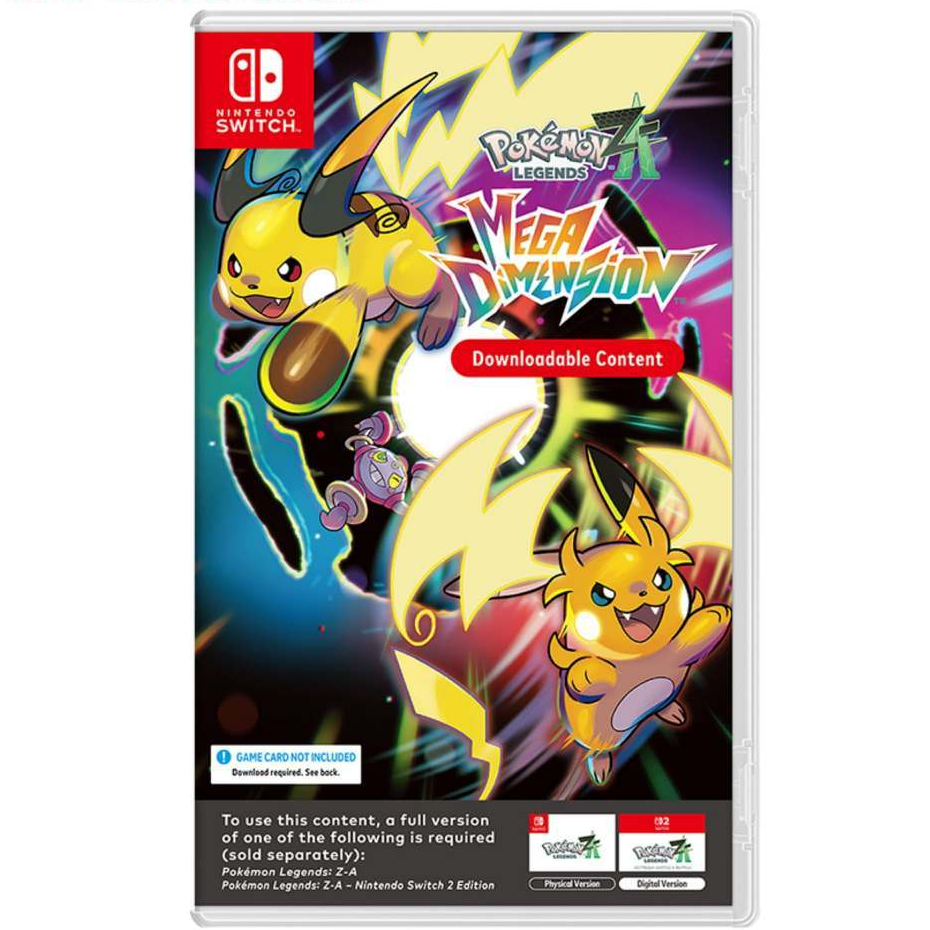 nintendo switch pokemon z - a mega dimension code in box ( english asia ) ไม่มีตลับเกมส์นะค่ะ