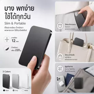🔥[CCCการรับรอง]22.5W ราคาถูก Powerbank 20000mAh ติดเครื่องบินได้⚡ชาร์จไวสุด!รองรับหลายอุปกรณ์ น้ำ พาวเวอร์แบงค์แม่เหล็ก