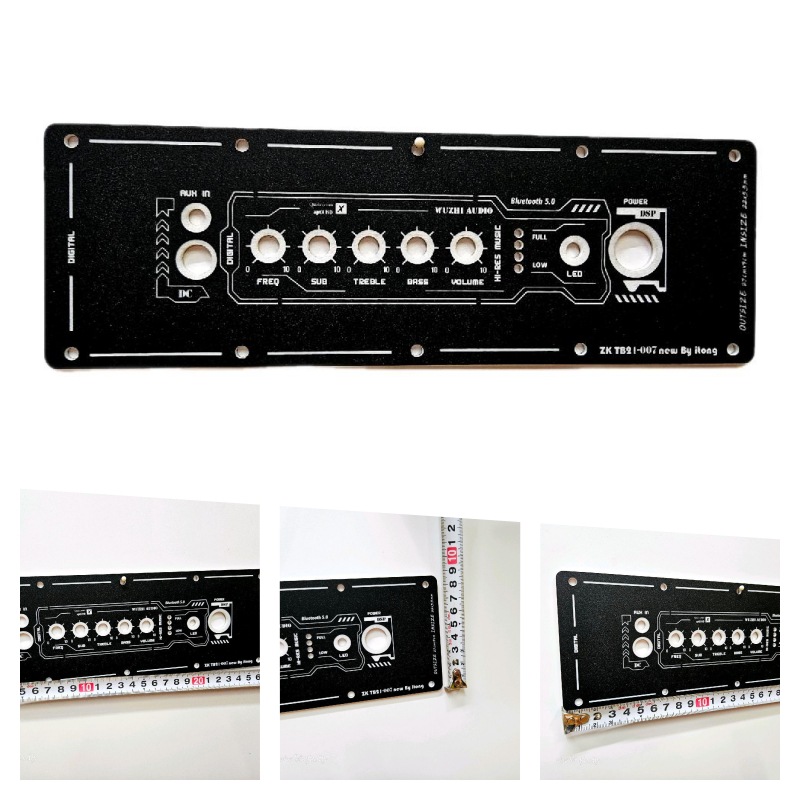 แผ่นเพลท ZK-TB21F TB21 ST21 ลำโพง bluetooth DIY แผ่นสีดำผิวทราย(ปรับขนาดเปลี่ยนรุ่นแอมป์ทักแชท ช่างโ
