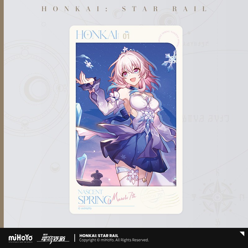 [ พร้อมส่ง / Official ] Honkai : Star Rail Film Card - March 7th Skin ฮงไค สตาร์เรล ฟิล์ม การ์ด - Ma