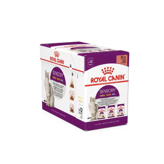 ROYAL CANIN อาหารเปียก SENSORY สัมผัสพิเศษ อาหารแมว 85กรัม * 12 ซอง