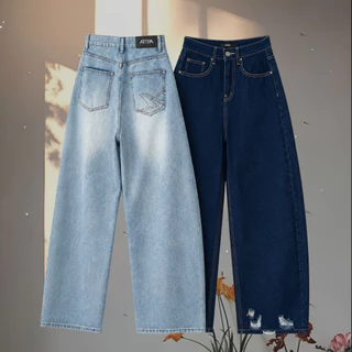 ATIPA - Sloane Barrel Jeans | กางเกงยีนส์ขายาว เอวสูง ทรง Barrel Leg ขากว้างโค้งสวย