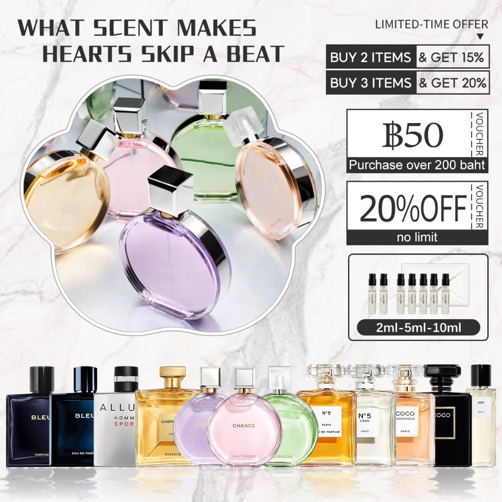 🔥น้ำหอมขายดี พร้อมส่ง Bleu & Chance Eau Tendre & Coco Mademoiselle EDT/EDP 2ml/5ml/10ml น้ําหอมเสน่ห์
