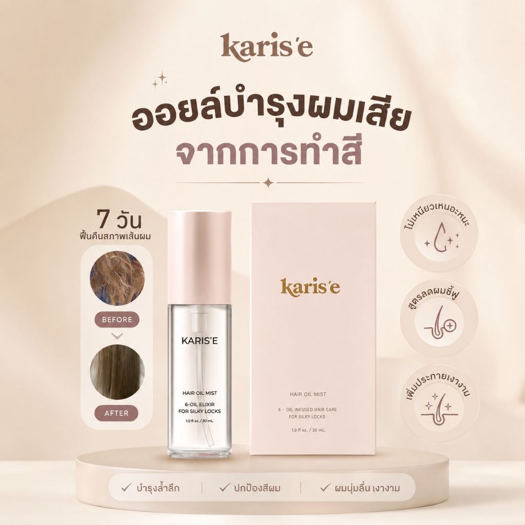 (ของเเท้100% ส่งฟรีไม่ต้องใช้โค้ด) เซรั่มผมหอม hair mist บำรุงผม เร่งยาว