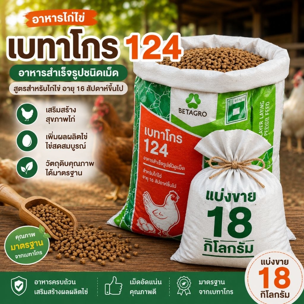 อาหารไก่เบทาโกร 18 กก. รูปที่ 3