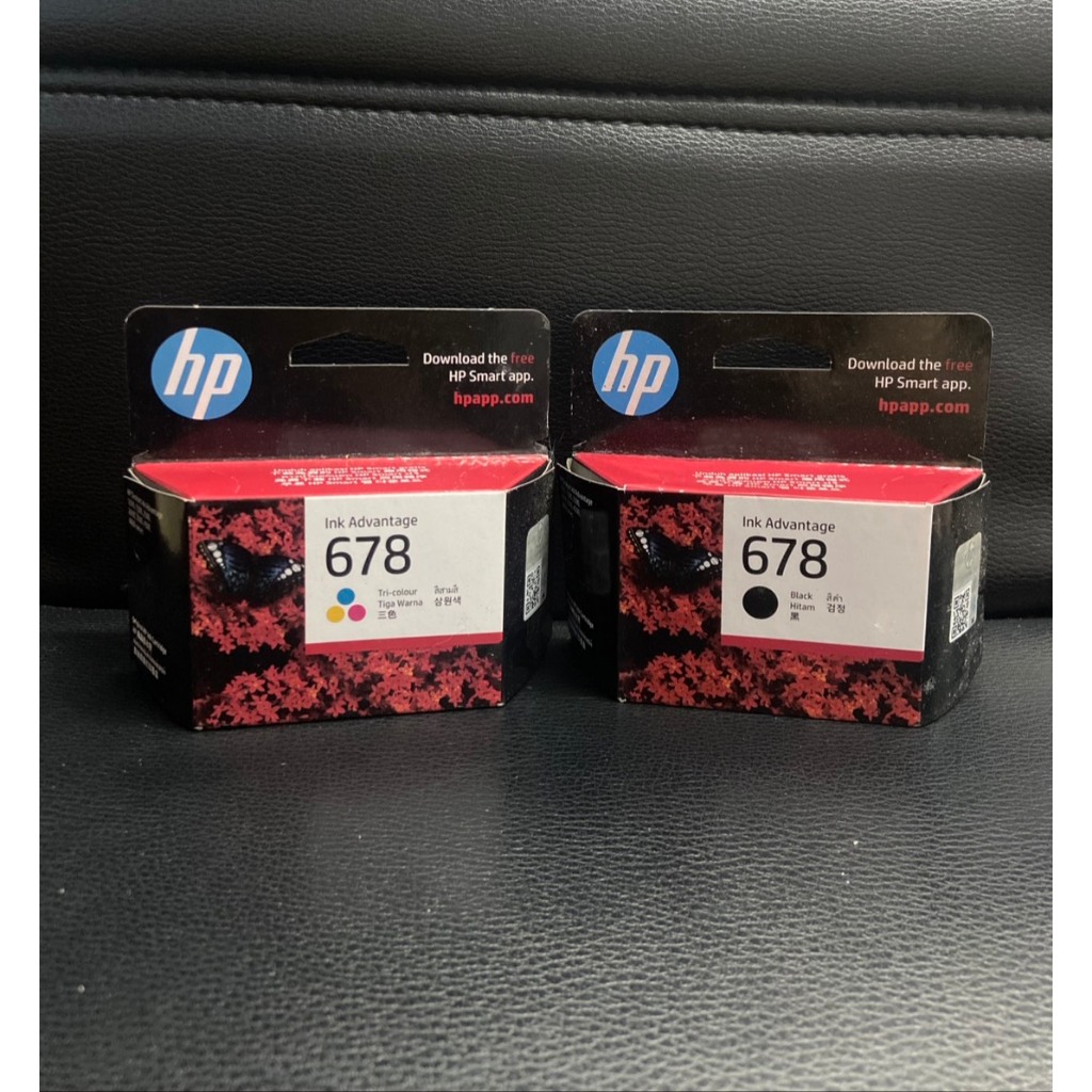 ตลับหมึก HP 678 สีดำ HP 678 สี ของเเท้100%แบบมีกล่อง เเละไม่มีกล่อง