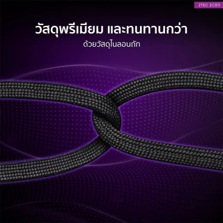 ZTEC ZC811 / ZA353 35W / ZA453 45W สายชาร์จตั้งได้ มีขาตั้งในตัว USB-C 5A 240W / หัวชาร์จ ขาปลั๊กไทย -2Y