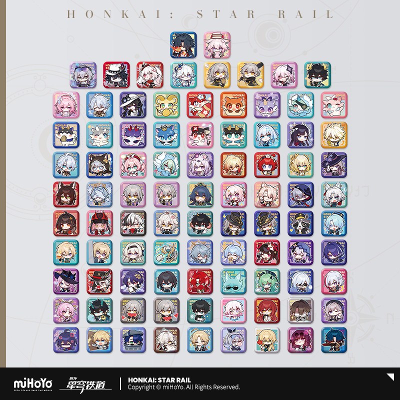 Preorder ของแท้ official Honkai: Star Rail เข็มกลัดจิบิ
