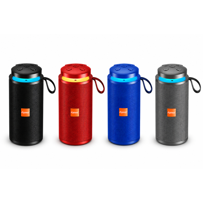 new ลำโพงบลูทูธ AJ d power รุ่น DEMO 6W(แทนPARCO 5W) แบตเตอรี่ 1000 mAh