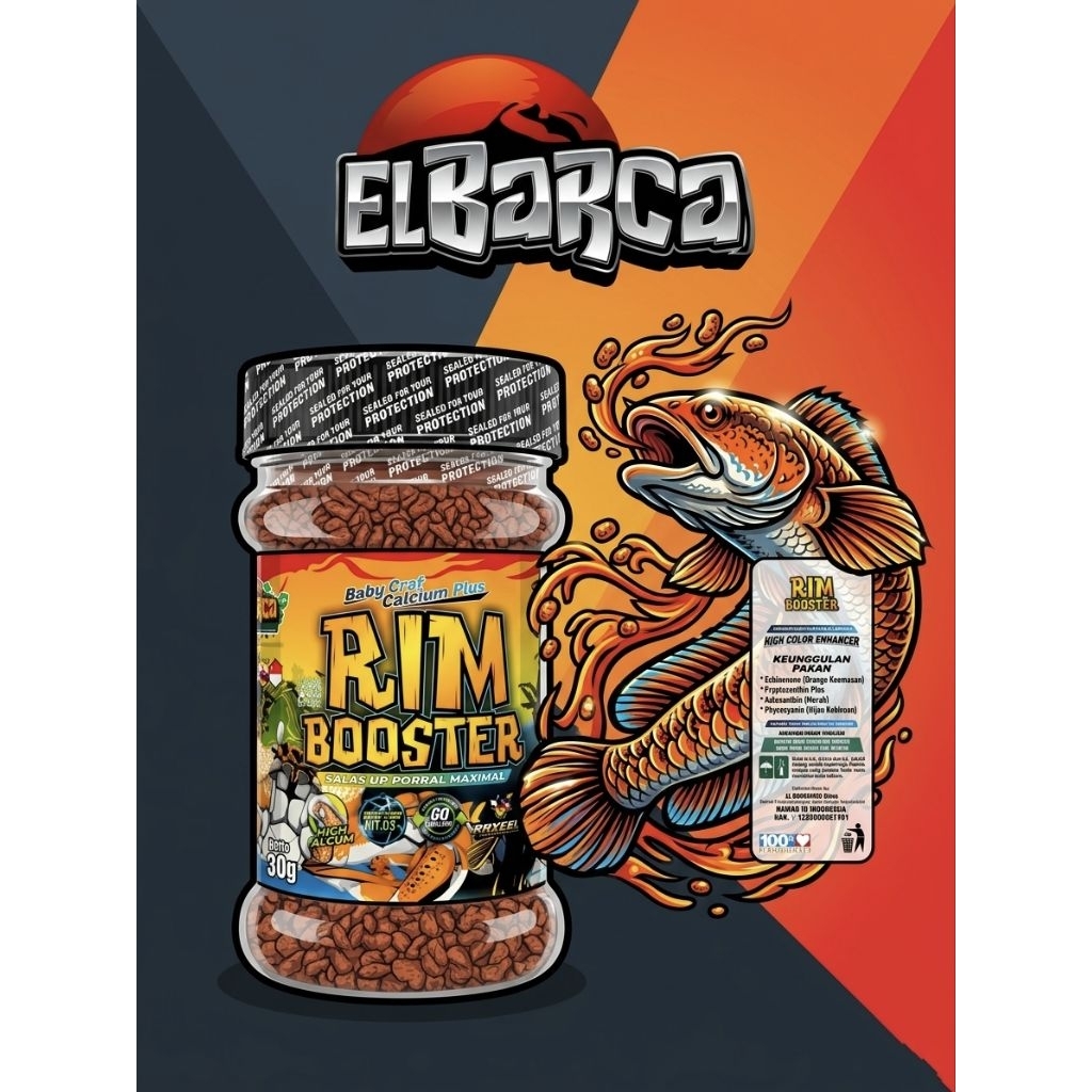 ลูกปู Rim Booster - El Barca (อาหารปลาสูตรพรีเมียม)