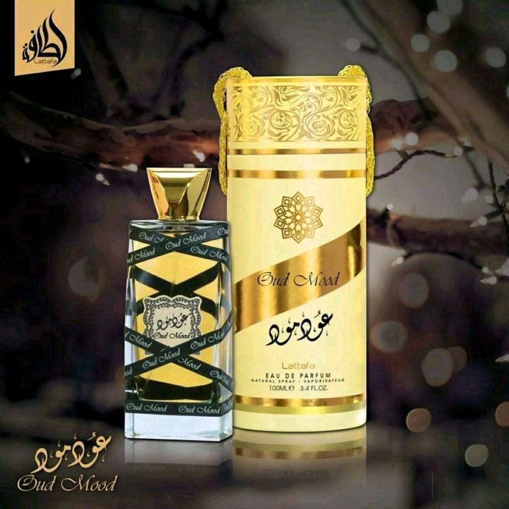 Oud Mood Eau de Parfum by Lattafa ของแท้💯 ขนาด100 ml (ไม่แท้ยินดีคืนเงิน)