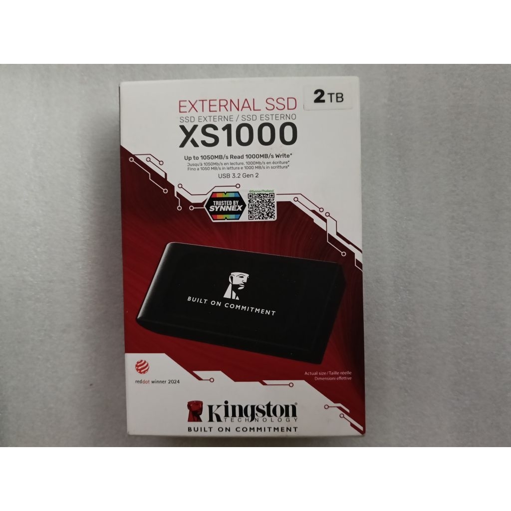 KINGSTON XS1000 External SSD 2 TB อุปกรณ์เก็บข้อมูลแบบพกพา