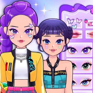 16ชิ้น/เซ็ต สติกเกอร์ติดหน้า Demon Hunters K-POP สติกเกอร์แต่งหน้าสีสัน DIY ของขวัญเด็ก พร้อมส่ง