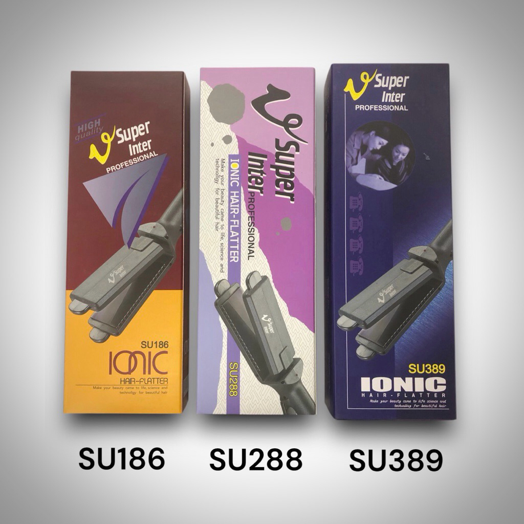 เครื่องหนีบผม Super V Inter  ของแท้จากบริษัท ทุกตัว SU 186 / SU 288 / SU 388