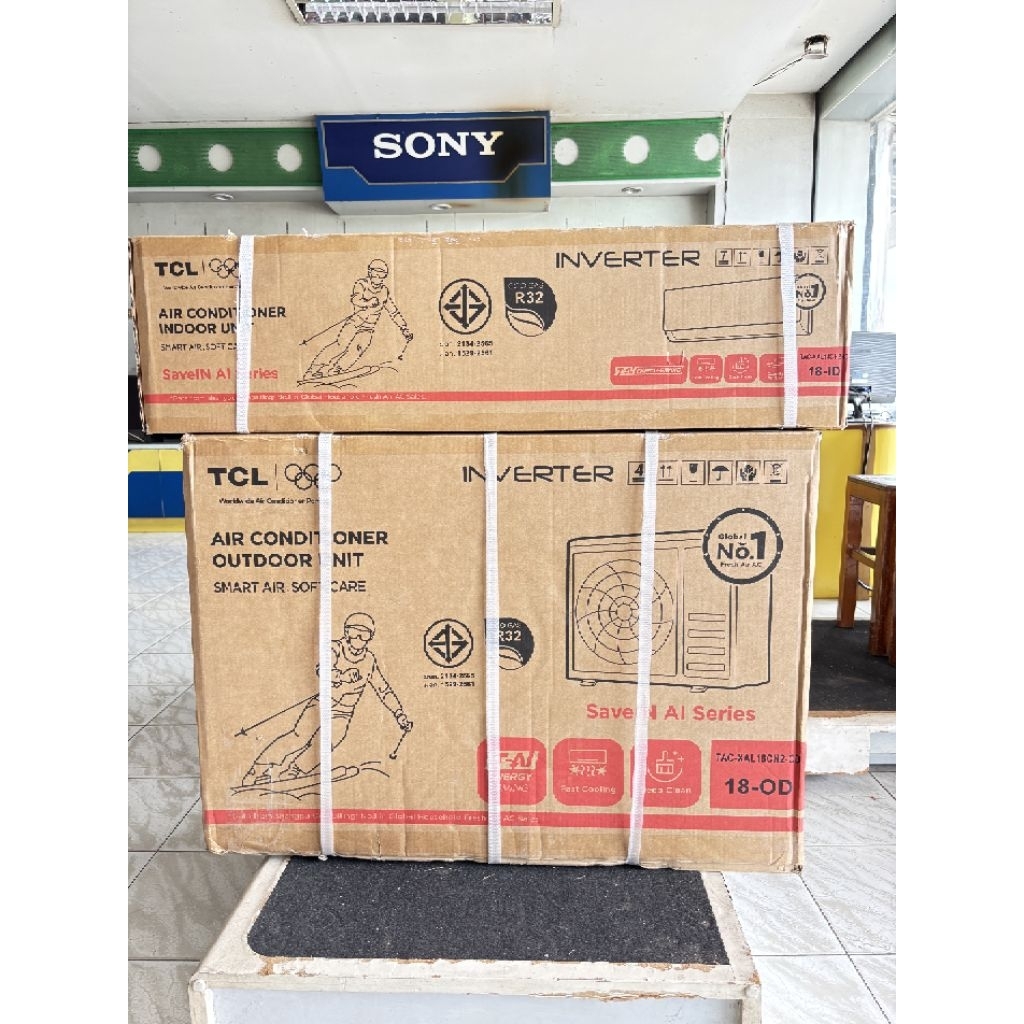 แอร์ tcl 18000btu inverter ประหยัดไฟเบอร์ 5 ได้ 1ดาว รับประกันคอม 5ปี ของใหม่แท้ 100℅