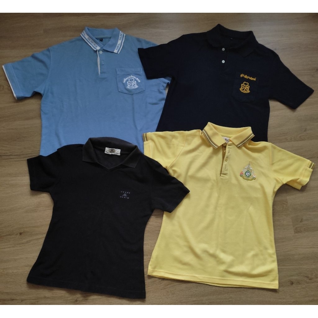 Mc เสื้อคอปก เสื้อpolo มือ2 เสื้อดำ เสื้อเหลือง