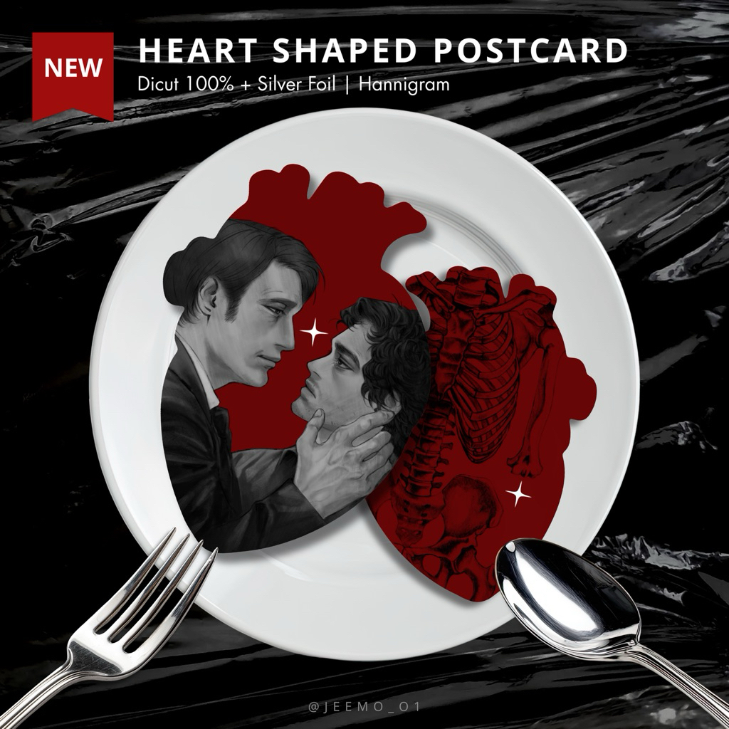 Hannigram Heart Shaped Postcard